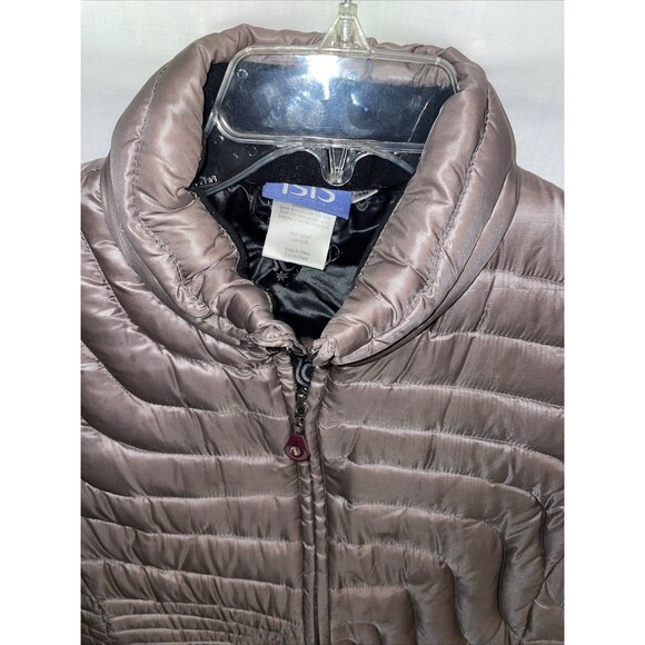 Isis Women’s Puffer Vest Size 10 Gray Going Out Party Warmth - Picture 3 of 12